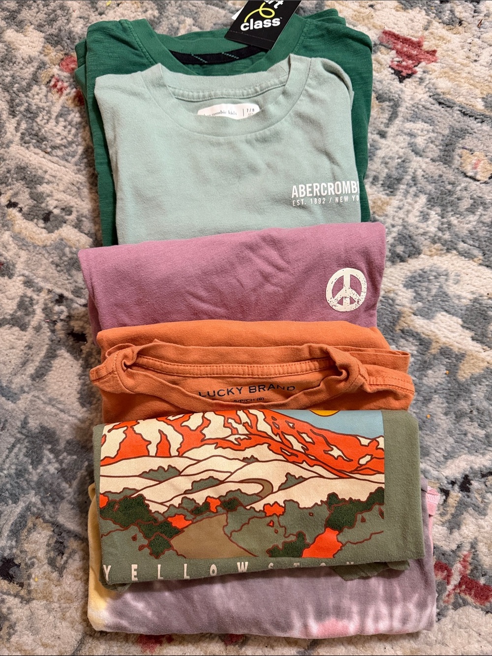 Boys Size 8 long sleeve tee lot. Lucky, Abwecrombie, Art Class, Old Navy